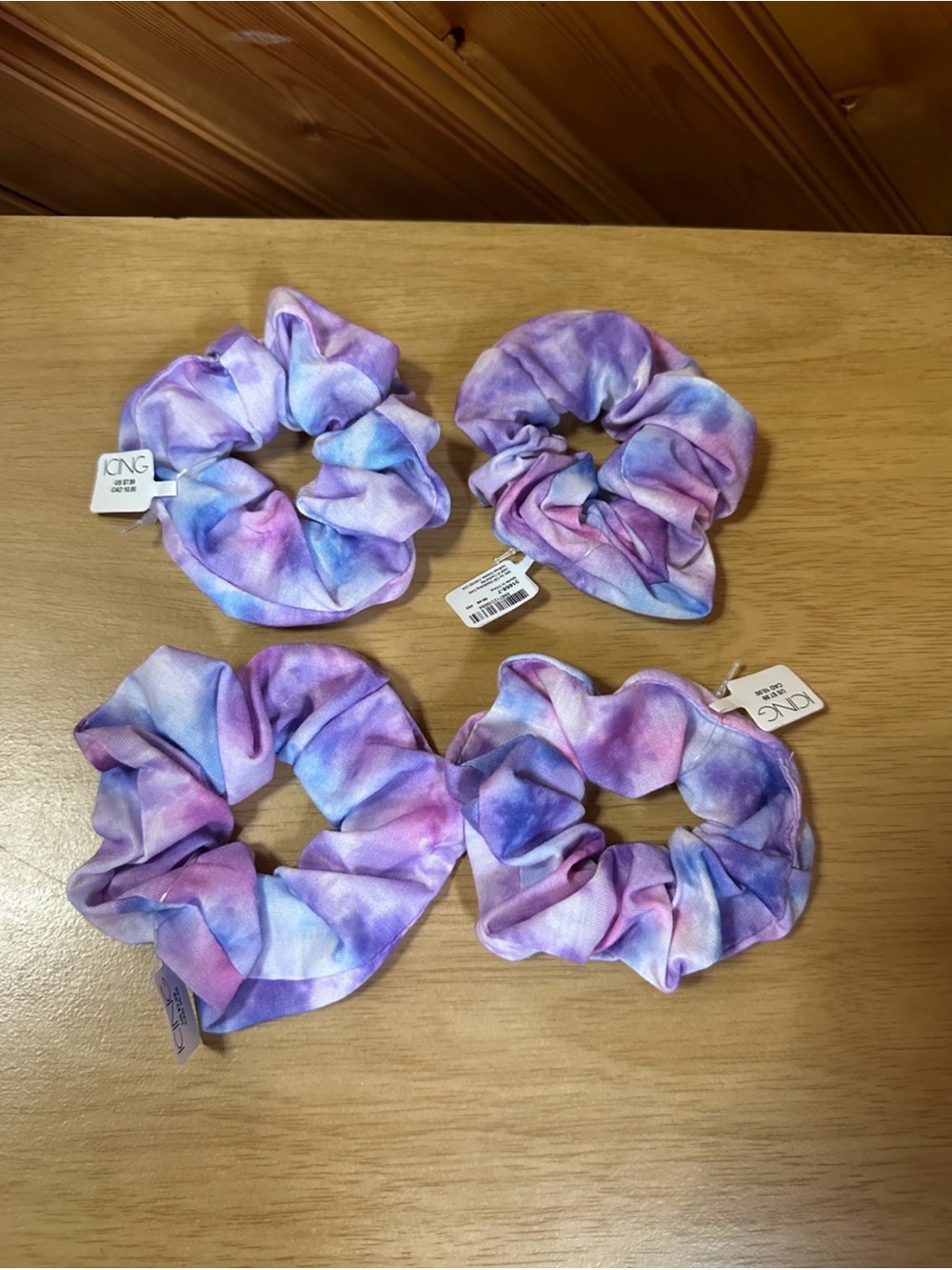 Icing Tie Dyed Hair Scrunchies